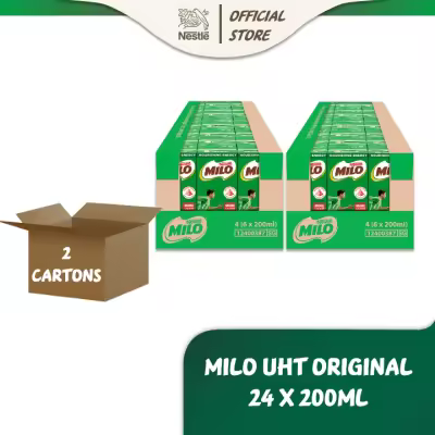 [Cartons] MILO UHT Chocolate Malted Milk Original (4 x 6 x 200ml)