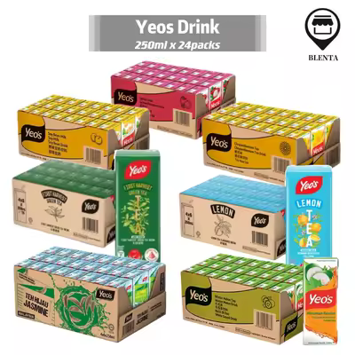 Yeos Drink Chrysanthemum Tea / Lychee / Soya Bean Milk 250ml x 24 packsđ„SG READY STOCKđ„CNY 2023