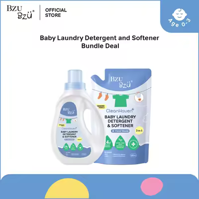 BZU BZU CleanHaven Baby Laundry Detergent & Softener 2-in-1 | Remove Stubborn Stains & Odour