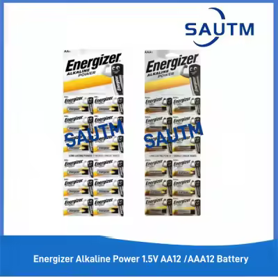 Energizer Alkaline Power AA 12s Or AAA 12s 1.5V Alkaline Battery
