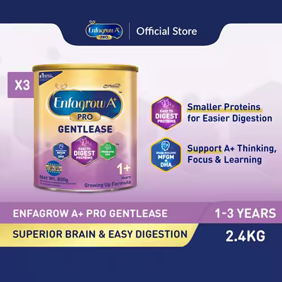 Enfagrow Pro A+ Stage 3 Gentlease 3x800g DHA+ 1-3Y